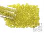Size 6-0 Seed Beads - Transparent Rainbow Yellow
